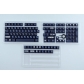 Famicon Black White 104+25 PBT Dye-subbed Keycaps Set Cherry Profile for MX Switches Mechanical Gaming Keyboard